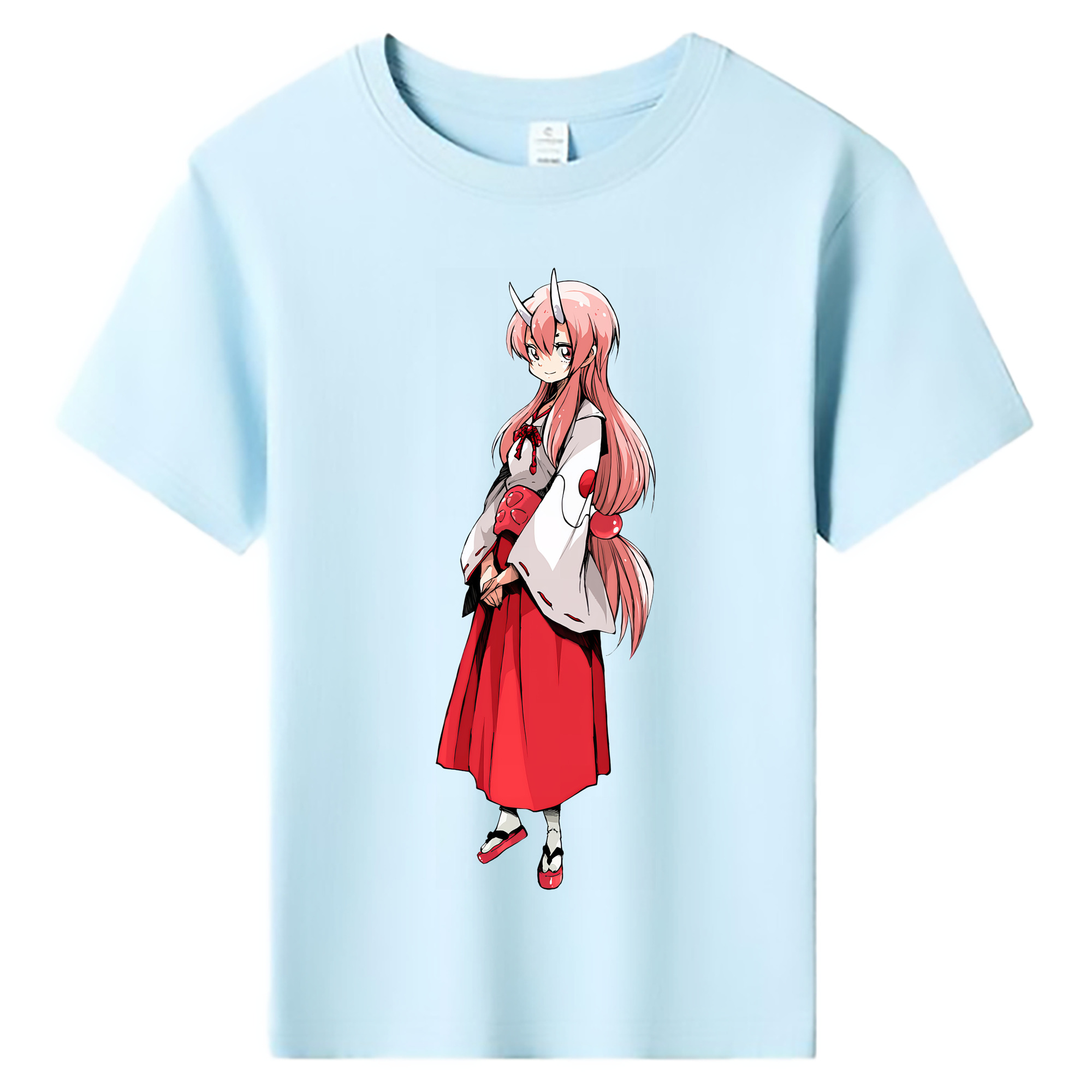 （画像用） 転スラ Regarding Reincarnated to Slime 綿100％キッズTシャツ（フロントプリント）